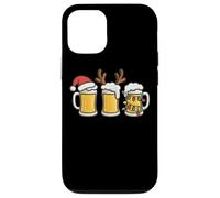 Tazas de Cerveza con Luces navideñas de Papá Noel Carcasa para iPhone 12/12 Pro