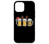 Tazas de Cerveza con Luces navideñas de Papá Noel Carcasa para iPhone 12 Mini