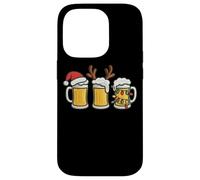 Tazas de Cerveza con Luces navideñas de Papá Noel Carcasa para iPhone 14 Pro