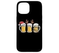 Tazas de Cerveza con Luces navideñas de Papá Noel Carcasa para iPhone 15