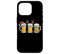 Tazas de Cerveza con Luces navideñas de Papá Noel Carcasa para iPhone 16 Pro