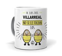 Tazas de Desayuno Villareal | A los del Villarreal no se le tocan los … | Regalo Original y Divertido para los Aficionados Groguets del Fútbol | Accesorios de Fútbol | Tassa de Cerámica de 350 ML