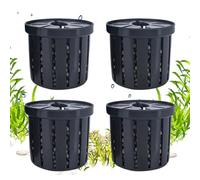 Tazas de jardineras acuarios colgantes - cesta de aletas de pesca estable | 4 piezas Acuario Hydroponics Planting Retratos, decoración de características del agua para restaurante de lo