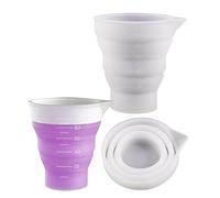 Tazas de mezcla de resina epoxi - Taza de medición de molde de silicona DIY | Dispensador de tazas de molde de silicona para fundición, fundición, teñido, fabricación de joyas, arte de resina y