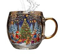 Tazas De Navidad - Regalito Para Calcetín Navideño Taza Para Café | 300ml Festive Beverage Containers Seasonal Home Kitchen Drinkware for Milk Cold Drinks Hot Cocoa Water Wine