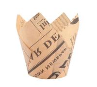 tazas de pastel de papel, Vasos de papel for cupcakes Tulip 150 piezas Multicolor(Color03)