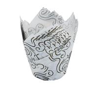 tazas de pastel de papel, Vasos de papel for cupcakes Tulip 150 piezas Multicolor(Color04)