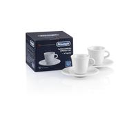 De'Longhi Tazas de porcelana para espresso, 70 ml, pack de 2 DLSC308
