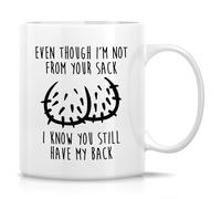Tazas de Regalo No soy de tu saco, sé que todavía me apoyas. | Tazón de café Cerámica Tazas Té Graciosa Tazón para oficina, trabajo, Navidad, 330ml