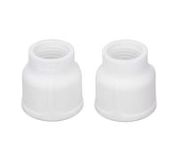 Tazas de soldura Cheotime TIG, 2 piezas de boquilla de cerámica blanca para el kit de copa de antorcha de soldura, accesorios de cerámica para DB SR WP 9 20 25 y WP 17 18 26