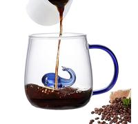 Tazas de - Taza de bebida transparente para café, taza de té con dibujos animados poco espacio para el hogar, las oficinas y las fiestas