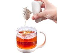 Tazas de té con infusor y tapa,Taza de té con infusor,Taza de té de infusor de gato de dibujos animados - Taza de infusor para bebidas frías y calientes, taza de té