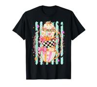 Tazas de té Coquette Preppy Stripe Spooky Girls para Mujer Camiseta