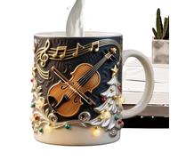 Tazas de té de Navidad, vasos de resina novedosos, tazas de café festivas, para rutina matutina, de cumpleaños, celebraciones de temporada, trabajo, momentos relajantes, fin de semana y ocio