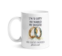 Tazas De Té Divertido Taza De Desayuno Estoy Tan Feliz De Que Hayas Conocido A Mi Hija Porcelana Tazas Para Cocina Hombre Día De La Madre 330Ml