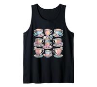 Tazas de té estéticas Pastel Floral Summer Vibes Dreamy Art Camiseta sin Mangas