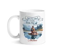 Tazas De Té Personalizada Taza Cerámica La Vida Es Demasiado Corta Para Pescar Solo Los Fines De Semana. Humor Tazas Para Mamá Abuela Cumpleaños 330Ml