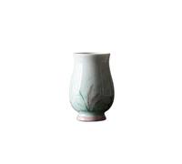 Tazas de Té Taza de té de pie alto de caña pintada a mano pura Taza de té de kung fu Cuenco de té de cerámica Taza de anfitrión perfumada Taza de Café