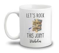 Tazas De Té Vamos A Rockear Esta Articulación Taza De Desayuno,Novedad,Personalizada,Tazas Para Cocina Desayuno Oficina 330Ml