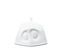 FIFTYEIGHT PRODUCTS / Mantequera "oculto" (porcelana, 15,5 x 13 x 6,5 cm, peso: 711 g, color blanco, fabricado en Alemania)