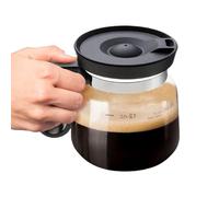 Tazas de vidrio de pared: copa de capuchino transparente de aislamiento | Tazas de vidrio para lavavajillas de 16 oz con mango y tapa | Copa portátil resistente al calor para el coche de té Descripció