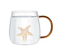 Tazas De Vidrio | Taza De Café De Animales De Dibujos Animados,Figura Linda Dentro De Vidrio Transparente, Figura De Dibujos Animados Que Ahorra Espacio, Taza De Té para Cerveza, Vino, Agua Y Whisk
