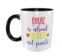 Tazas Desayuno El Amor Es Cuestión De Corazón, No De Partes Divertido Regalo Para Enamorados Taza Café Apta Para Microondas Regalo Para Jubilación Tazas Graciosas 11Oz