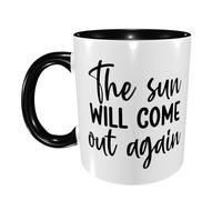 Tazas Desayuno El Sol Volverá A Salir De Cerámica Regalo Personalizado Tazas Graciosas Divertido Regalo Para Jubilación Taza Café 11Oz