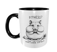 Tazas Desayuno Lindo Hámster Más Parecido A Una Galleta Entera En Mi Boca De Cerámica Regalo Personalizado Tazas Graciosas Divertido Regalo Para Jubilación Taza Café 11Oz