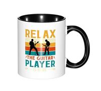 Tazas Desayuno Música Retro Relajante El Guitarrista Está Aquí Divertido Regalo Para Enamorados Tazas Graciosas Original Regalo Para Jubilación Taza Café 11Oz