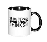Tazas Desayuno Sé La Persona Que Tu Perro Piensa Apta Para Microondas Regalo Para Enamorados Taza Café Original Regalo Para Jubilación Tazas Graciosas 11Oz