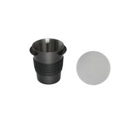 Tazas dosificadoras de café para oler taza de café expreso a máquina de llevar taza de dosificación de café resistente material de metal regalo para los amantes del café