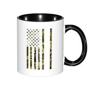 Tazas Graciosas Bandera Americana De Caza De Ciervos Divertido Regalo Para Enamorados Tazas Desayuno Apta Para Microondas Regalo Para Jubilación Taza Café 11Oz