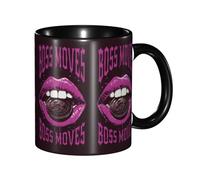 Tazas Graciosas Boca Labios Reteniendo Dinero Poder De Ganancias Púrpura De Cerámica Regalo Personalizado Taza Café Original Regalo Para Enamorados Tazas Desayuno 11Oz