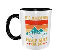 Tazas Graciosas Es Media Milla Más O Menos De Cerámica Regalo Para Familia Taza Café Divertido Regalo Original Tazas Desayuno 11Oz