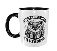 Tazas Graciosas Lindo Búho, No Me Importa Nada. Estoy Leyendo. Original Regalo Personalizado Tazas Desayuno Divertido Regalo Original Taza Café 11Oz