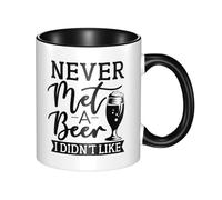 Tazas Graciosas Nunca Conocí Una Cerveza Que No Me Gustara Divertido Regalo Para Jubilación Tazas Desayuno Original Regalo Para Familia Taza Café 11Oz