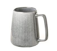 Tazas grandes de cerámica para café, 700 ml/24 fl oz, extra grandes, para capuchino, latte, chocolate caliente o té caliente - Regalo para cumpleaños/Navidad/San Valentín (700 ml gris)