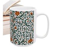 Tazas grandes florales - Taza grande de cerámica | 8 x 9,5 cm, 350 ml, lindas tazas con patrón decorativo, accesorio de cocina para la familia, vidrio de la mañana, taza floral para cumpleaños, hogar