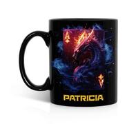 Tazas Humor Taza Cerámica Dragón Mágico Animal Negro Inspirado En El Amante De Los Dragones O Él Porcelana Tazas De Té Para Día De La Madre Cumpleaños Abuela 330Ml