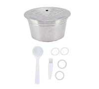 Tazas K Reutilizables, Filtro De Café K CUP Reutilizable, Cápsulas De Café Recargables De Acero Inoxidable, Con Placa De Presión De Polvo De Cuchara De Cepillo, Para Dolce Gusto, Para EDG LUMIO DG325