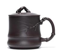 Tazas Matcha Taza de agua personalizada, taza de té hecha a mano, taza de arena morada hecha a mano, gran capacidad, juego de té, uso doméstico, taza de té de 500 ml