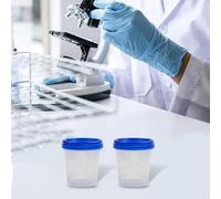 Tazas medidoras de plástico de 120 ml con tapas, paquete de 10 para una medición segura y precisa en experimentos de cocina y laboratorio (2)