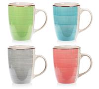 TAZAS MUG LOZA 24CL COLORES LOTE 4