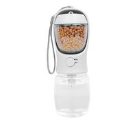 Tazas para beber al aire libre para gatos - Botella de agua para pasear perros de 350 ml | Dispensador de agua para comida seca para perros multifunción de 7,3x22 cm, con contenedor de comida para cam