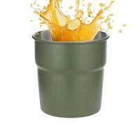 Tazas para Café de Campaña | Apilable, Acero Inoxidable para Alimentos, Portátil | Taza Metálica para Agua en Excursiones - para Senderismo, Mochilero, , Hogar, Oficina, Bebidas Calientes o Frías