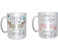Tazas para Padrinos - Regalos originales bautizos - regalos para padrinos y madrinas (PAck Madrina + Padrino, Español)