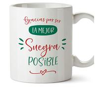 Tazas para SUEGRA - En Español - Gracias Mejor Familia - 11 oz - Regalo original y divertido