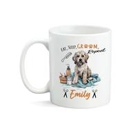 Tazas Personalizada Taza De Cerámica Perro Adorable Que Come, Duerme Y Se Acicala. Porcelana Tazas De Té Para Cocina Abuela Día De La Madre 330Ml