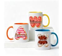 Tazas Personalizadas, Personalizable con texto/nombres, Personaliza Tu Taza, Decoración De Pascua, Premium Porcelain, 350 ml, Colores para Regalo Original, originales para regalar